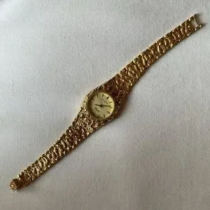Elegant Vintage Helbros Regency S Golden Nugget Wristwatch Rare